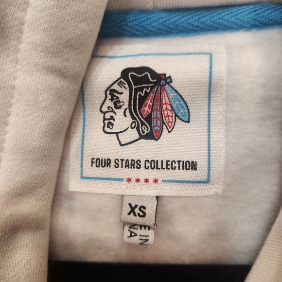 Chicago Blackhawks Hoodie Four Star Collection EXTRA SMALL - Picture 3 of 6
